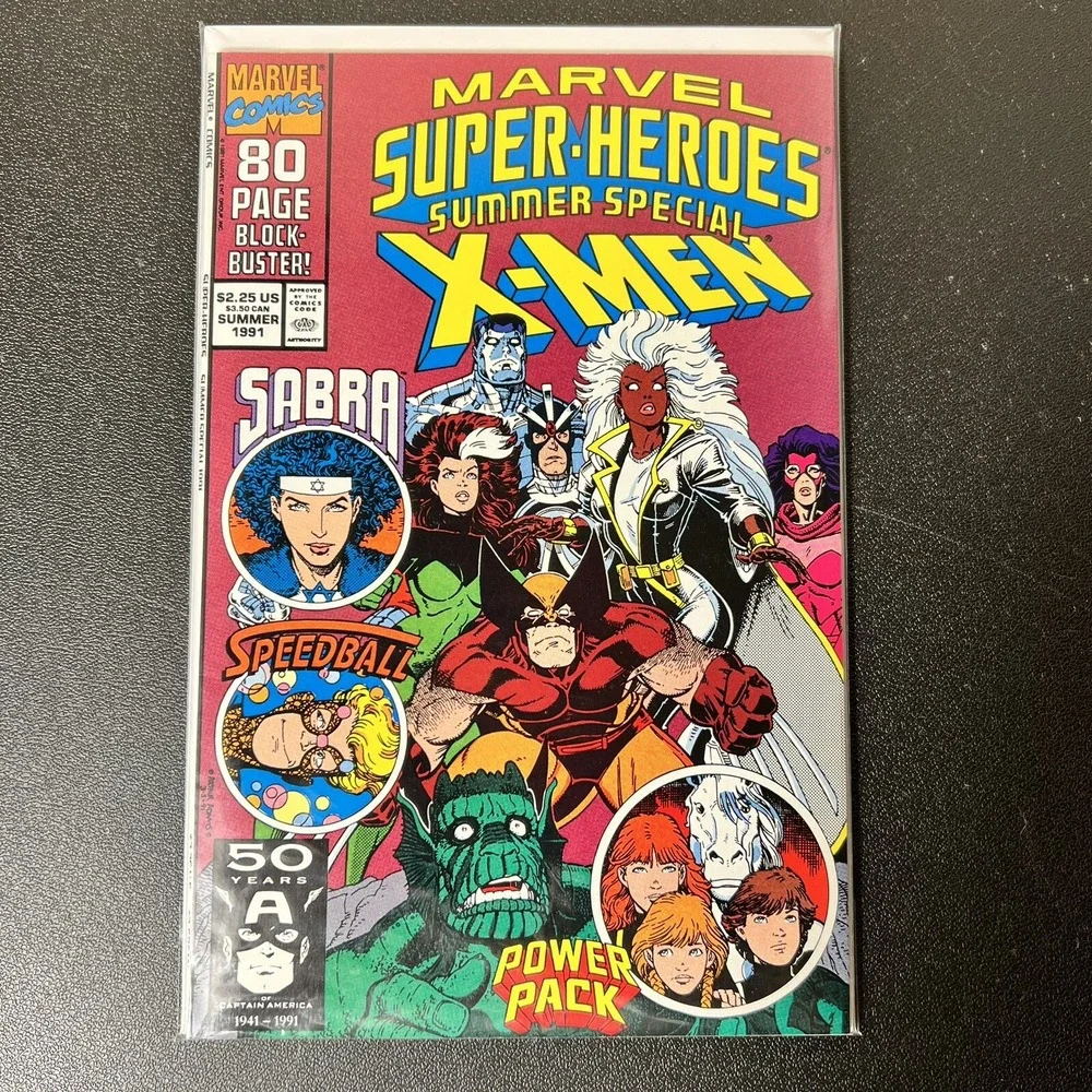 Marvel Super-Heroes‎ #6 Summer Special 1991 Art Adams cover X-Men